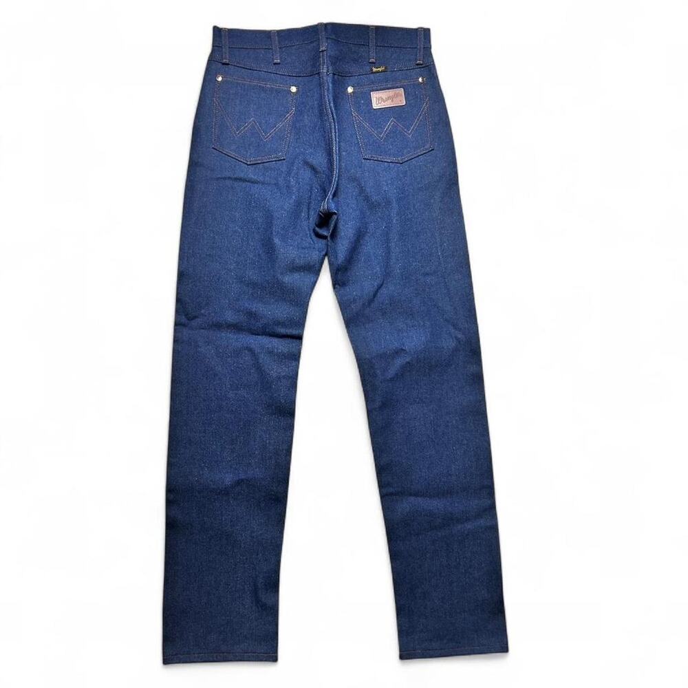 Wrangler 80s Vintage NOS 13MWZ Cowboy Cut No Wash Rigid Denim Western 33”